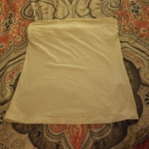 H&M white basic tube top size medium